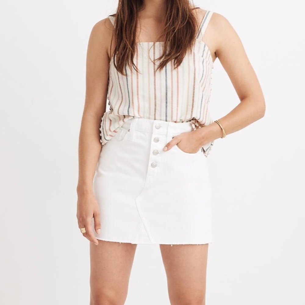 Madewell Regis Denim A-Line Skirt